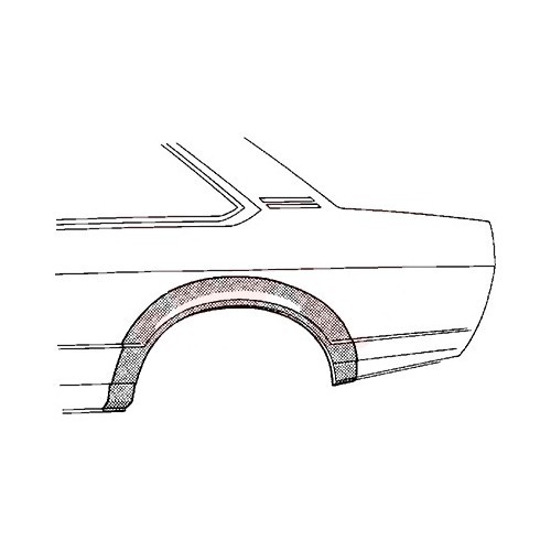  Arco parafango posteriore sinistro per Opel Manta B (1975-1988) - OP10119 