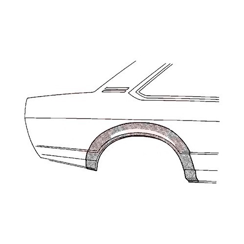  Arco posterior do pára-lamas direito para Opel Manta B (1975-1988) - OP10120 