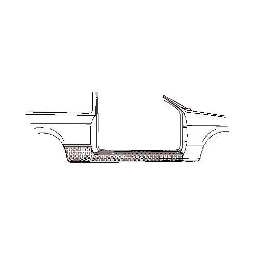     
                
                
    Pannello laterale destro per Opel Kadett C (1973-1979) 2 porte - OP10128
