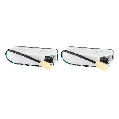  Black front turn signal caps for VW Polo 2 - 2 pieces - PA16000N-1 