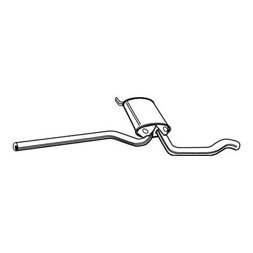  Intermediate exhaust section for VW Passat 4 - PA40222 