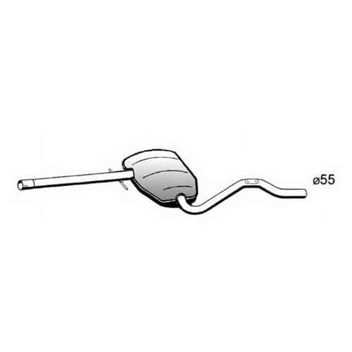  Intermediate exhaust section for VW Passat 5 TDi 130 - PA50222 