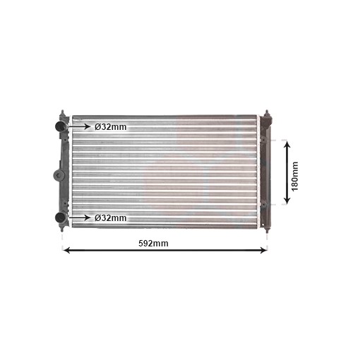     
                
                
    Refrigeratore d'acqua per Volkswagen Polo 86C 1.4 Diesel - PC55606
