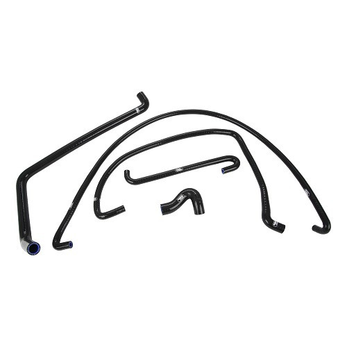     
                
                
    Kit de 5 mangueiras de água SAMCO pretas para Peugeot 205 GTi, circuito auxiliar - PC56910

