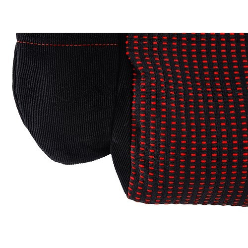 Coprisedili anteriori su misura Quartet con contorni in tessuto nero per Peugeot 205 GTI - PE00123