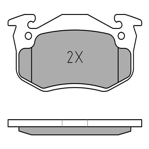  Pastiglie freno posteriore MEYLE per 205 -105 mm - PE00158-1 