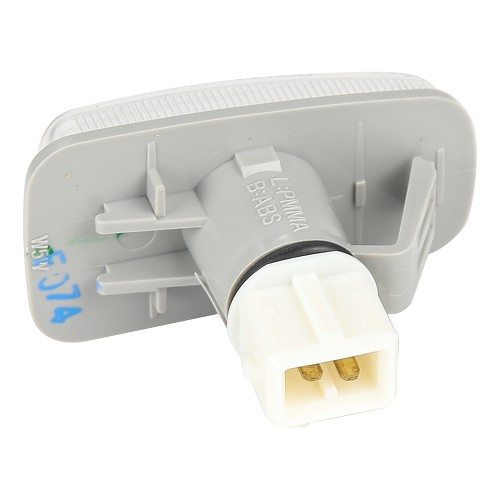 Ripetitore indicatore di direzione laterale bianco per Peugeot 106 Fase 2 tutti i modelli (1996-2003) - PE10027