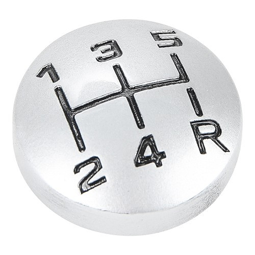     
                
                
    Pastille de pommeau de levier de vitesses  boite 5 gris alu pour Peugeot 306  - PE30398
