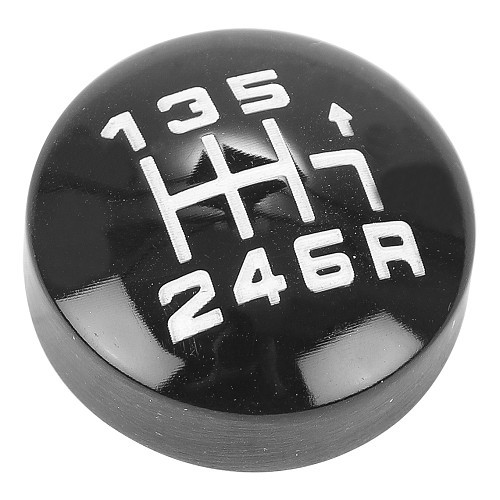     
                
                
    Pastille de pommeau de levier de vitesses  boite 6 noire pour Peugeot 306 - PE30401
