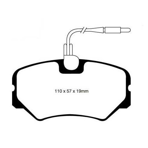     
                
                
    Conjunto de pastilhas de travão dianteiras EBC90 Kevlar para Peugeot 306 2.0l XSI e 16V (05/1993-05/2001) - PH52000
