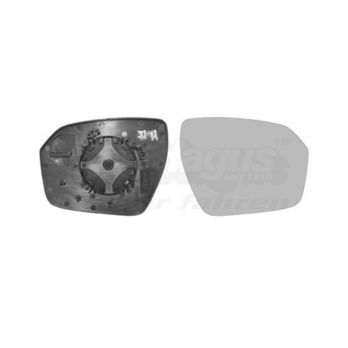  Right-hand wing mirror glass for LAND ROVER RANGE ROVER EVOQUE - RE00070 