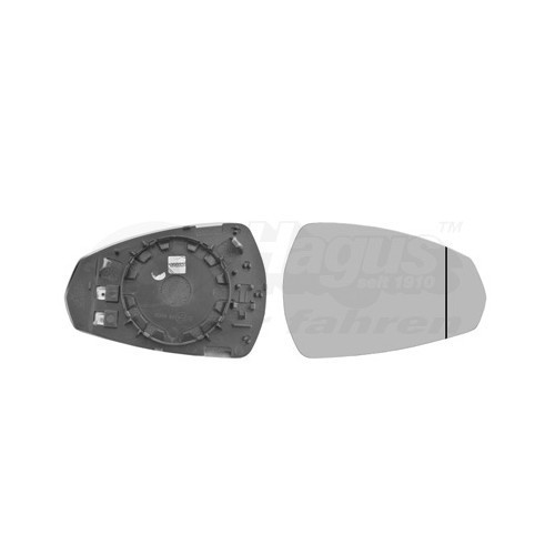  Mirror glass right for AUDI A3, A3 Convertible, A3 Limousine, A3 Sportback - RE00169 