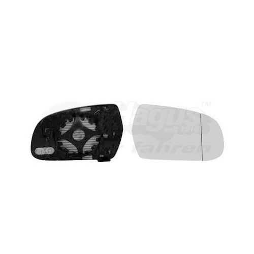 Right-hand wing mirror glass for AUDI A3, A3 Sportback, A4, A4 Avant, A5, A5 Convertible, A5 Sportback - RE00187 