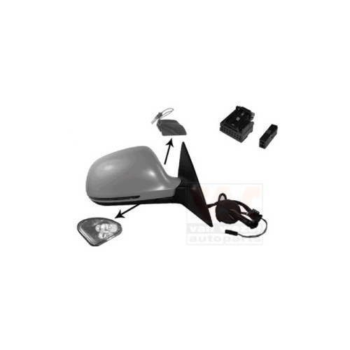 Right-hand wing mirror for AUDI A6, A6 Avant - RE00199 