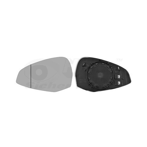  Left-hand wing mirror glass for AUDI A4, A4 Allroad, A4 Avant - RE00209 