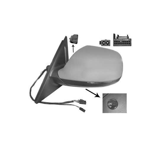  Left-hand wing mirror for AUDI Q5 - RE00227-1 