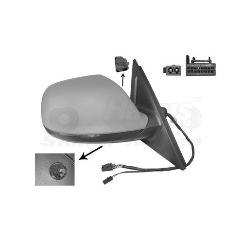  Right-hand wing mirror for AUDI Q5 - RE00228 