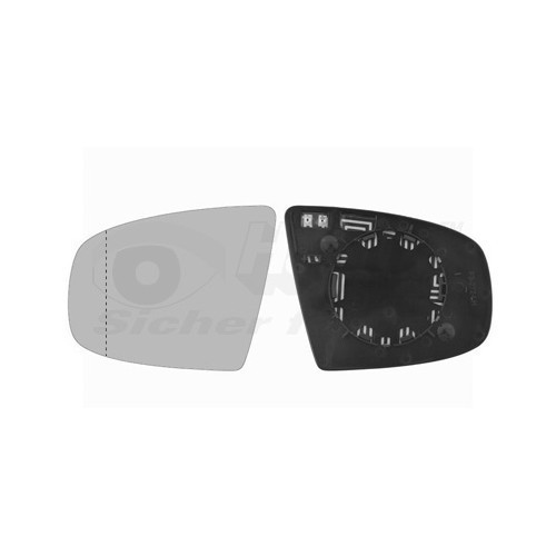  Left-hand wing mirror glass for BMW X5, X6 - RE00359 