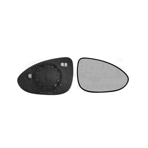  Right-hand wing mirror glass for CHEVROLET AVEO 3/5 doors, AVEO Saloon - RE00390 