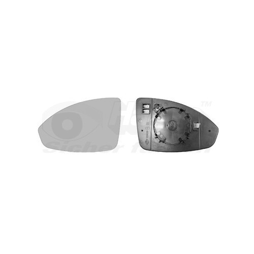  Left-hand wing mirror glass for CHEVROLET CRUZE, CRUZE 3/5 doors, CRUZE Station Wagon - RE00397 