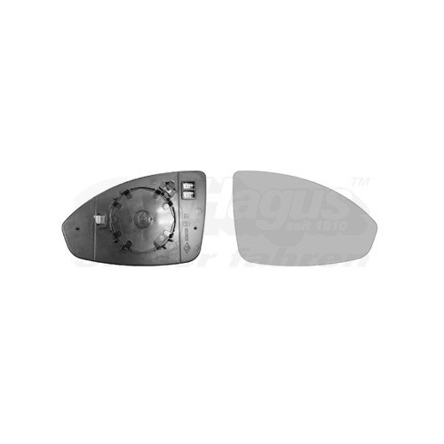  Right-hand wing mirror glass for CHEVROLET CRUZE, CRUZE 3/5 doors, CRUZE Station Wagon - RE00398 