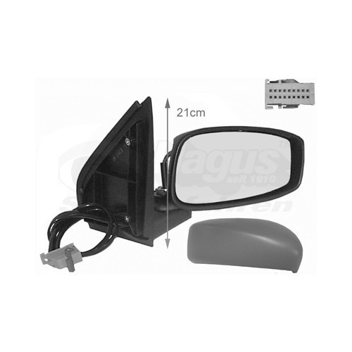  Right-hand wing mirror for FIAT STILO, STILO Multi Wagon - RE00488 