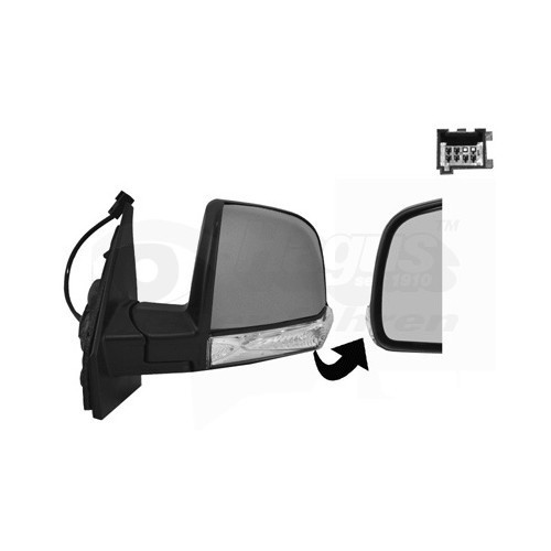  Left-hand wing mirror for FIAT, VAUXHALL - RE00510 