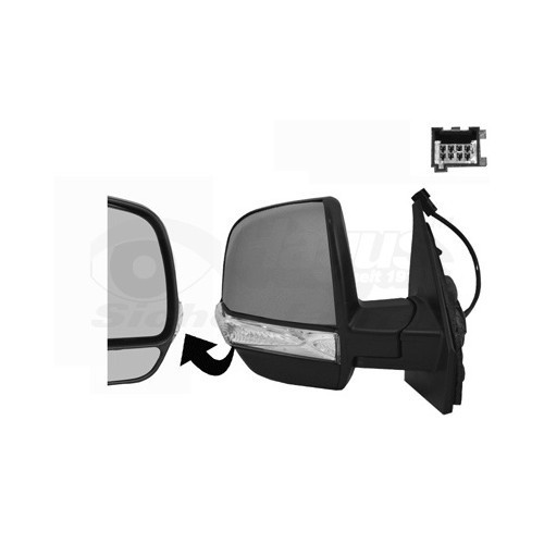  Right-hand wing mirror for FIAT, VAUXHALL - RE00514 