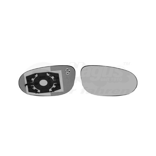  Right-hand wing mirror glass for FIAT, LANCIA - RE00605 