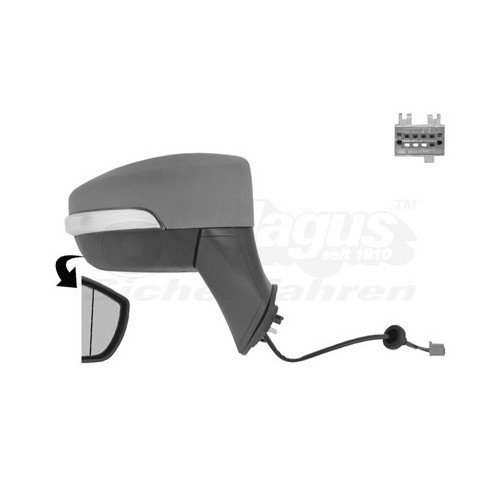  Right-hand wing mirror for FORD ECOSPORT - RE00618 