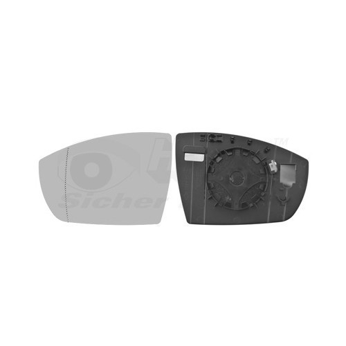  Left-hand wing mirror glass for FORD ECOSPORT - RE00619 