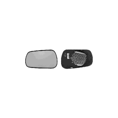  Right-hand wing mirror glass for FORD FIESTA V, FIESTA V Van, FUSION - RE00636 