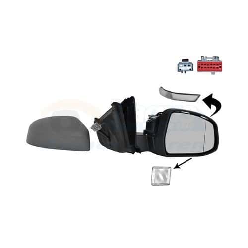  Right-hand wing mirror for FORD MONDEO IV, MONDEO IV Saloon, MONDEO IV Turnier - RE00850 