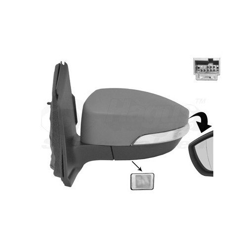  Left-hand wing mirror for FORD KUGA II - RE00921 