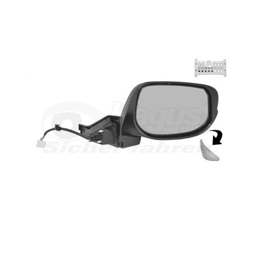 Right-hand wing mirror for HONDA INSIGHT - RE01000 
