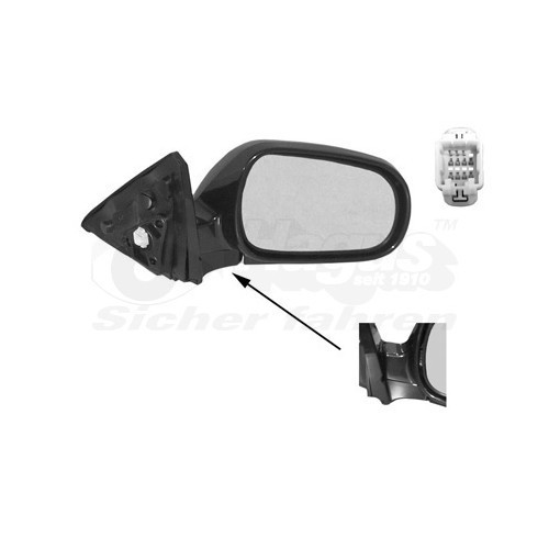  Specchio esterno destro per HONDA CIVIC VI Hatchback - RE01008 