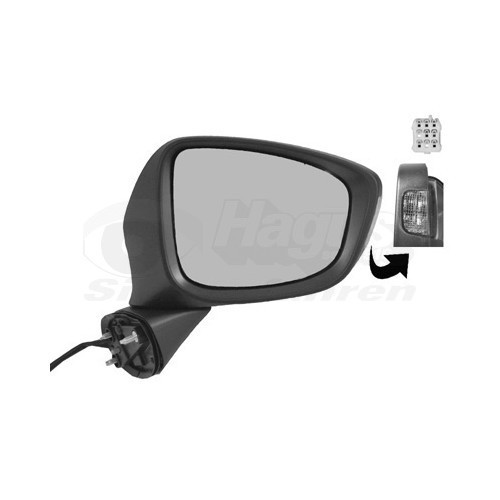  Right-hand wing mirror for MAZDA CX-5 - RE01071 