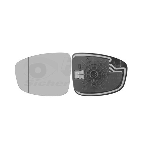  Left-hand wing mirror glass for MAZDA CX-5 - RE01074 
