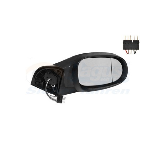 Right-hand wing mirror for Mercedes Classe A W168 (1997-2003) - RE01154 