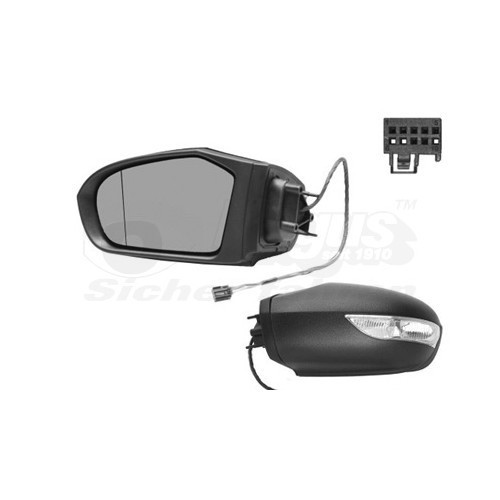  Left-hand wing mirror for Mercedes Classe A W169, Classe B W245 (2004-2008) - RE01167 