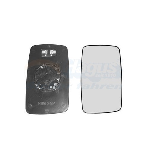  Right-hand wing mirror glass for MERCEDES-BENZ, VW - RE01272 