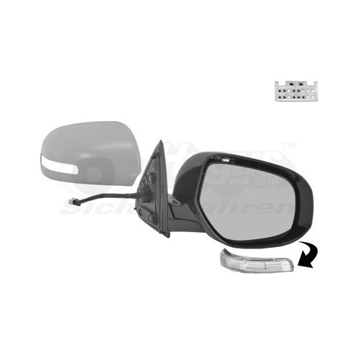  Right-hand wing mirror for MITSUBISHI OUTLANDER III - RE01353 
