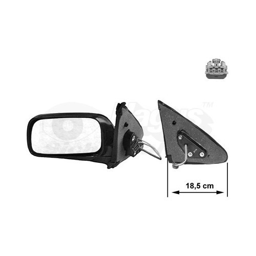  Left-hand wing mirror for NISSAN ALMERA I Hatchback - RE01360 