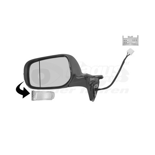  Left-hand wing mirror for TOYOTA AURIS - RE01845 