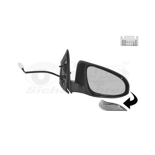  Right-hand wing mirror for TOYOTA AURIS, AURIS TOURING SPORTS - RE01850 