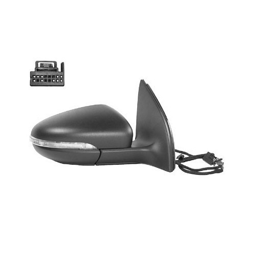  Right-hand wing mirror for VW GOLF VI - RE02150 