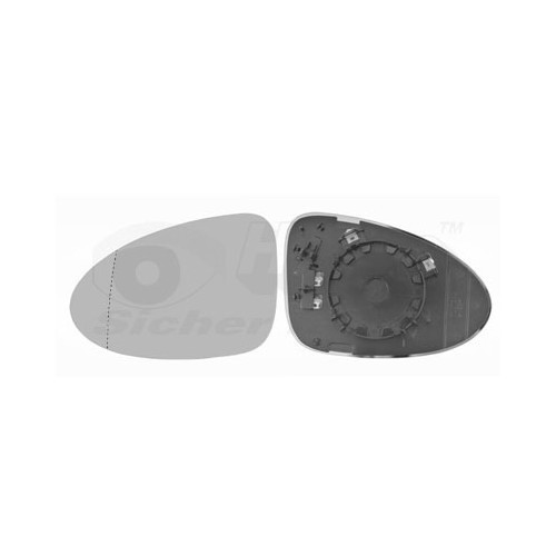  Left-hand wing mirror glass for PORSCHE MACAN - RE02333 