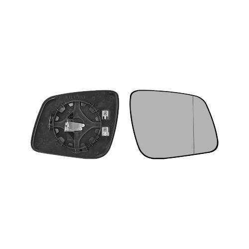  Right-hand wing mirror glass for Mercedes Classe A W169, Classe B W245 (2008-2012) - RE02560 