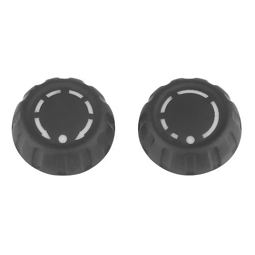  Radio and climate control knob kit for Porsche 911 type 997 (2005-2008) - RS00271-1 