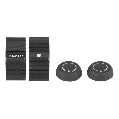  Radio and climate control knob kit for Porsche 911 type 997 (2005-2008) - RS00271 